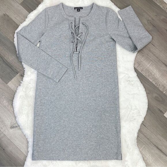 J. Crew Mercantile Sweatshirt Tunic Dress Gray XS - Picture 13 of 15